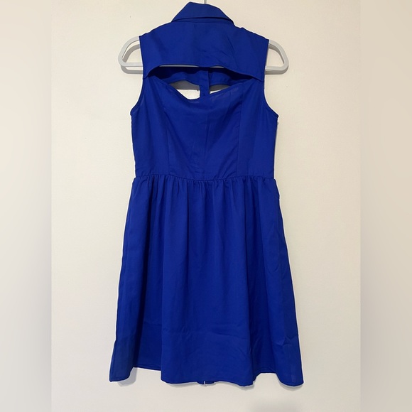 ModCloth Blue Button- Up Dress - Picture 2 of 4